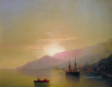  Ancla Arte - Ivan Aivazovsky barcos anclados Paisaje marino